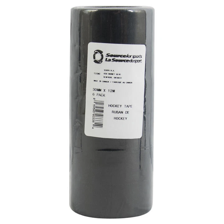 Source For Sports Black Cloth Tape - 6 Pack