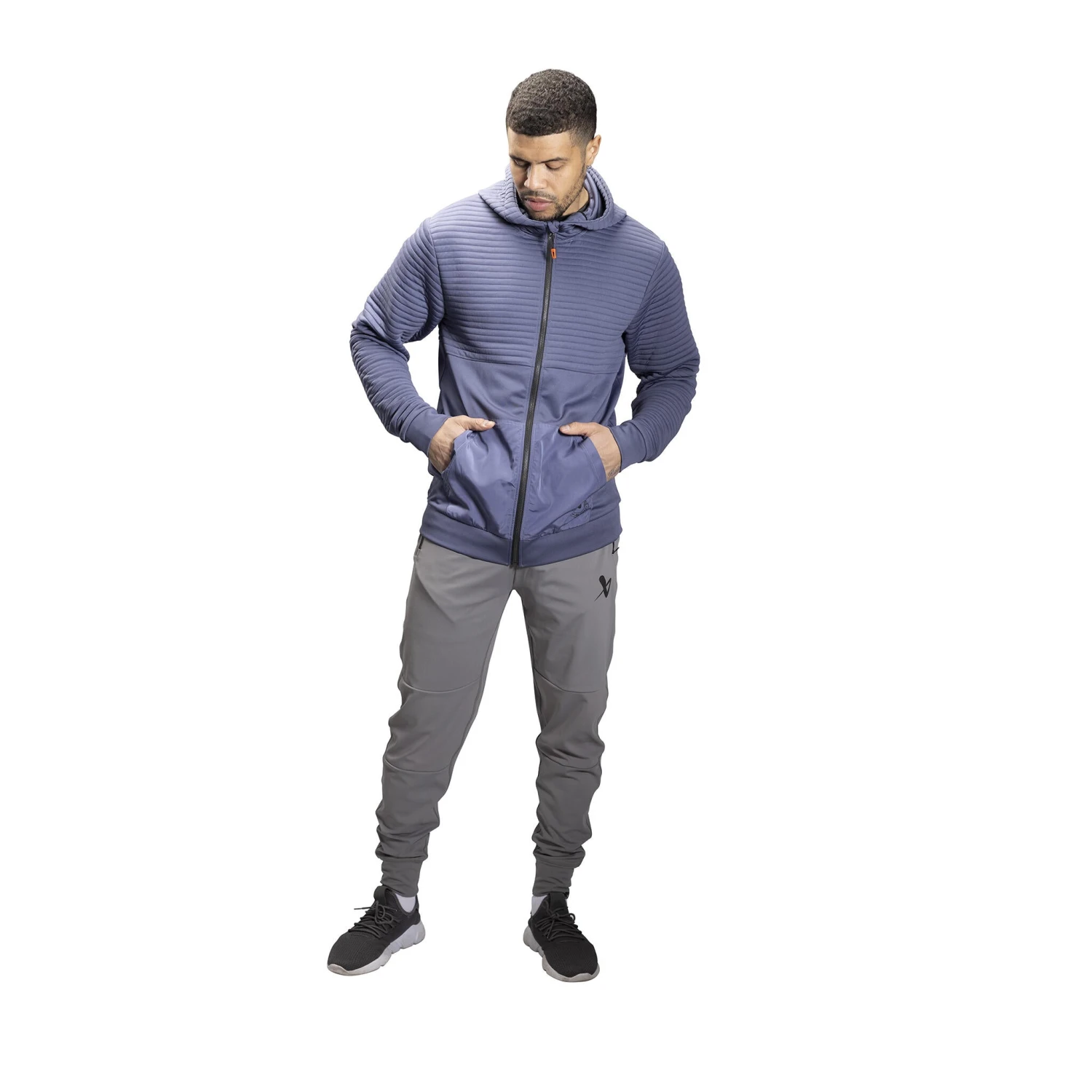 Bauer Fleece 3D Men's Full Zip Hoodie - Periwinkle