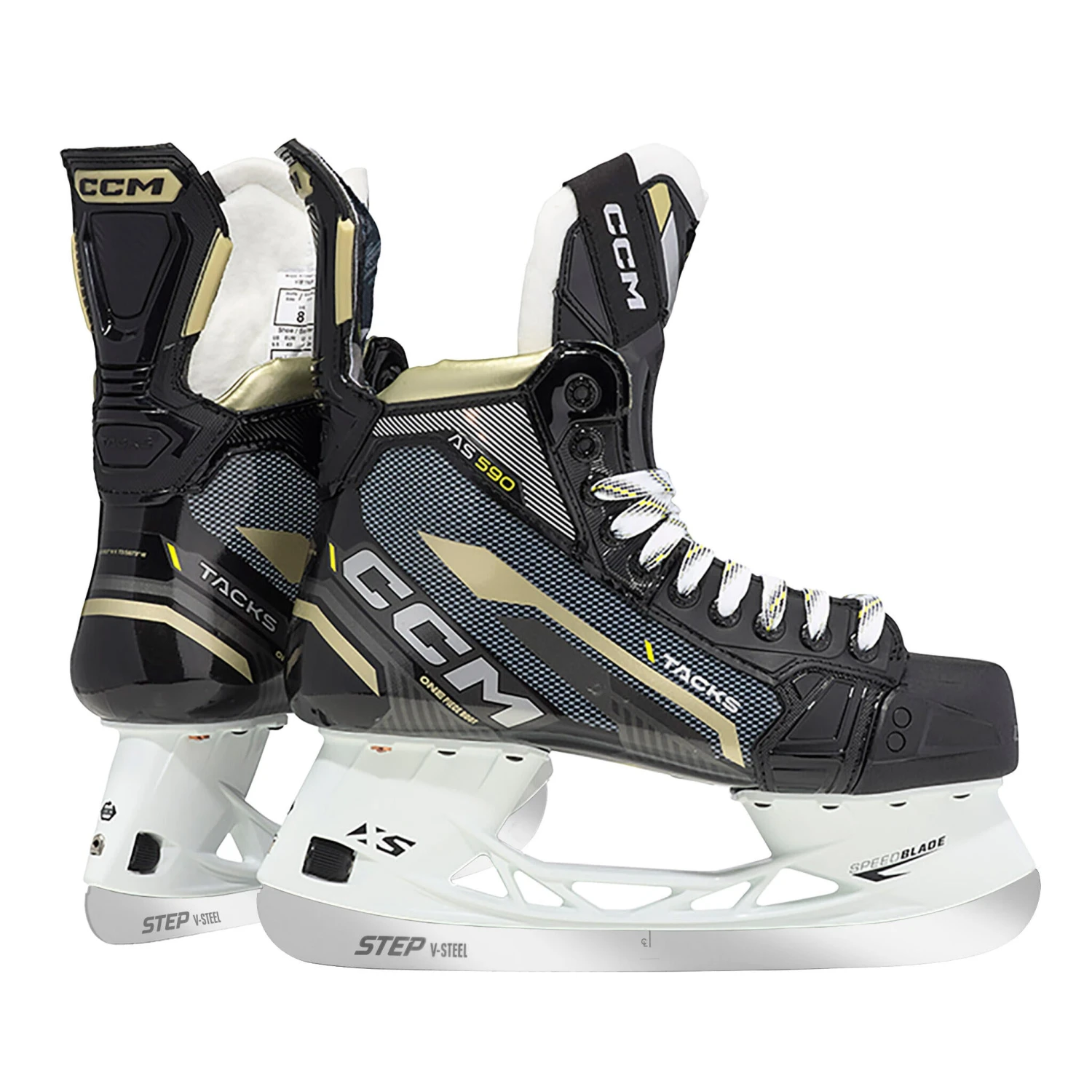 CCM Tacks AS 590 Senior Hockey Skates (2022) With Step V-Steel