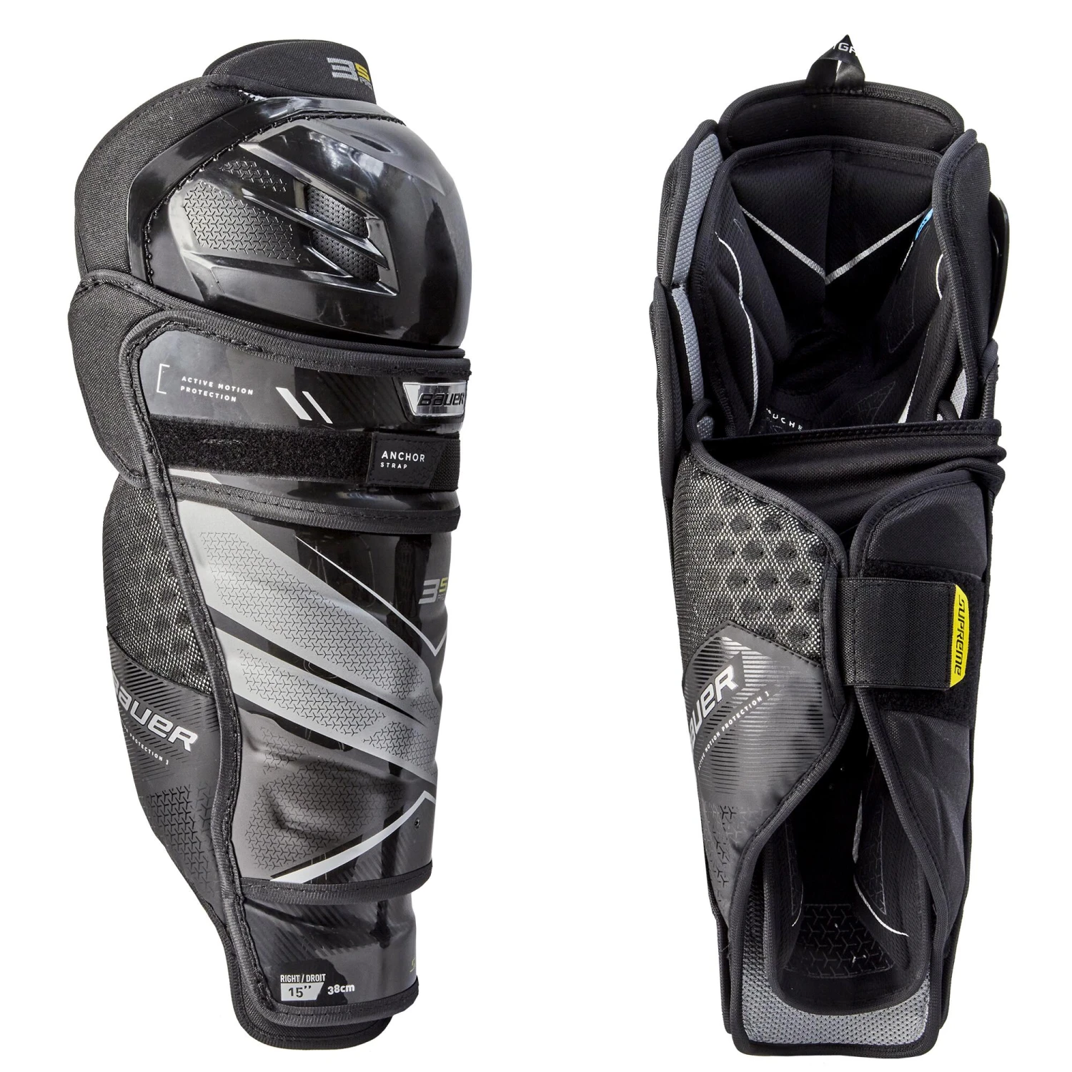 Bauer Supreme 3S Pro Senior Hockey Shin Guards (2021) - Image 2