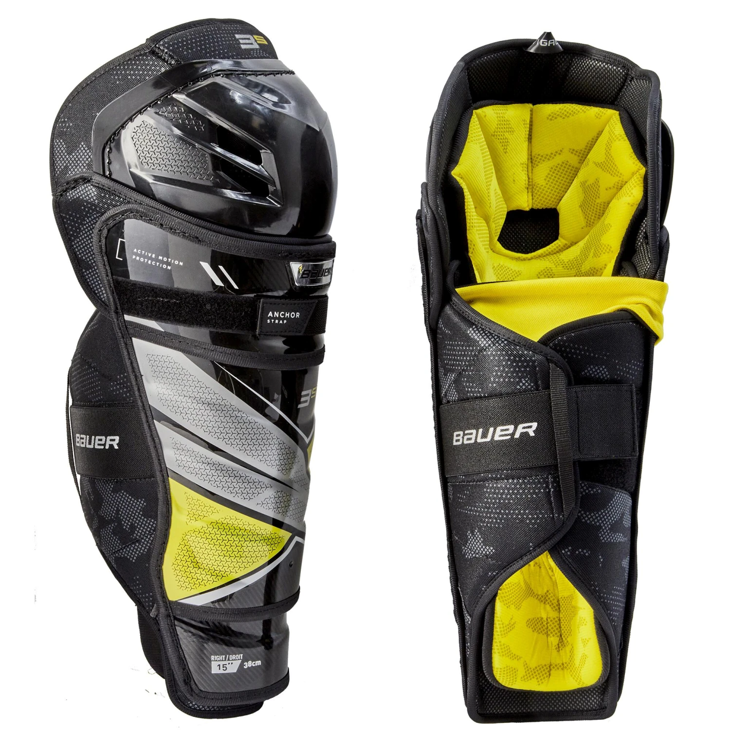Bauer Supreme 3S Senior Hockey Shin Guards (2021) - Image 2