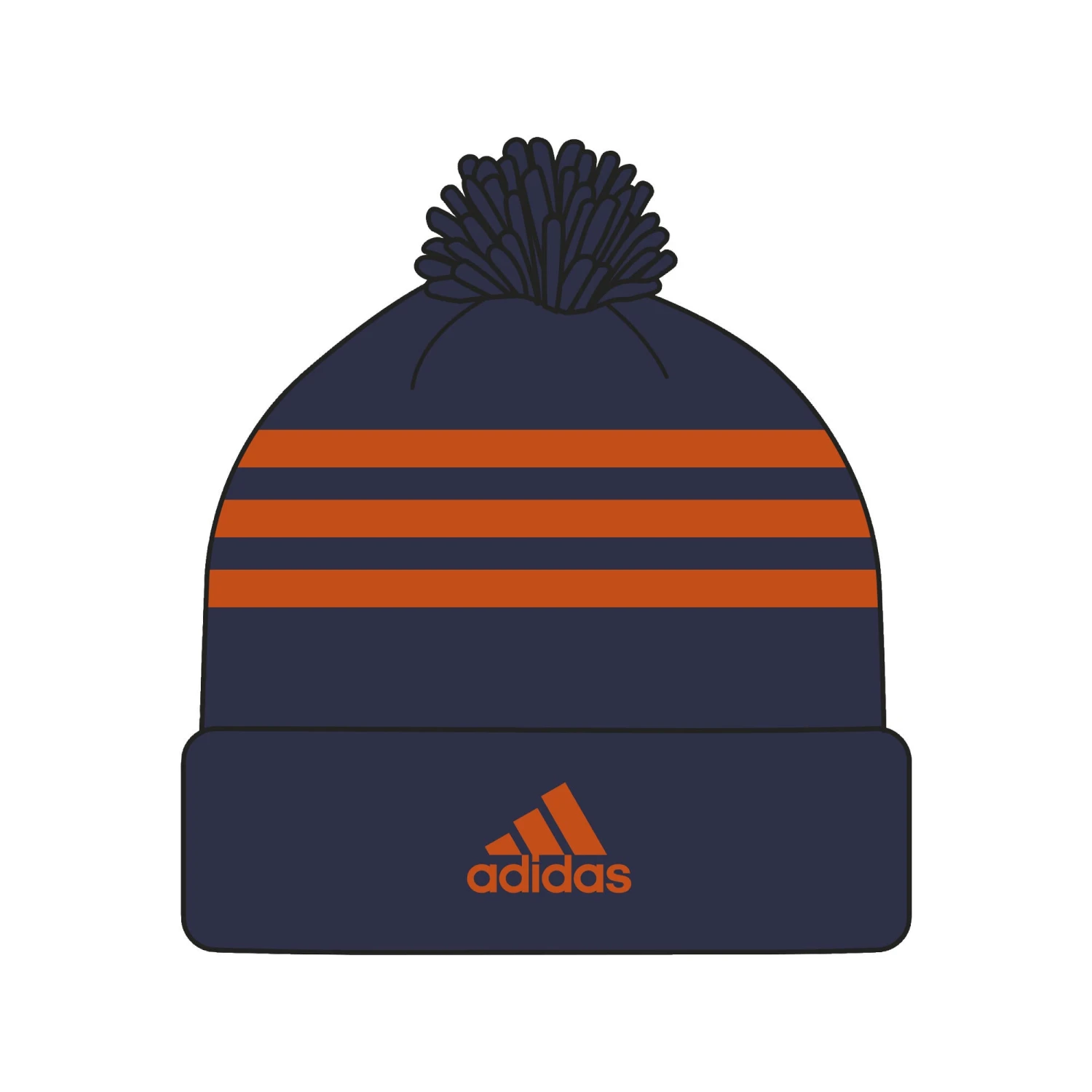 Adidas Cuffed Knit Pom Hat - Edmonton - Image 2