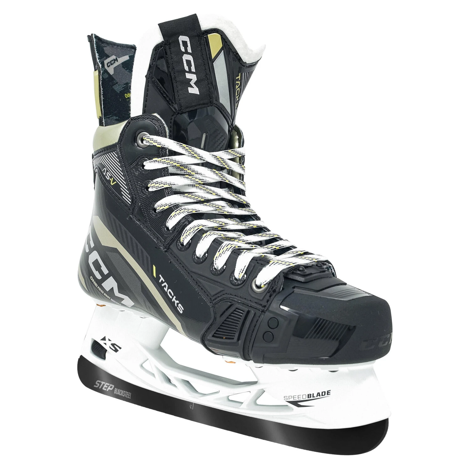CCM Tacks AS-V Senior Hockey Skates (2022) With Step Blacksteel - Image 4