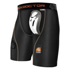 Shock Doctor Core Compression Youth Hockey Shorts With Bio-Flex Cup