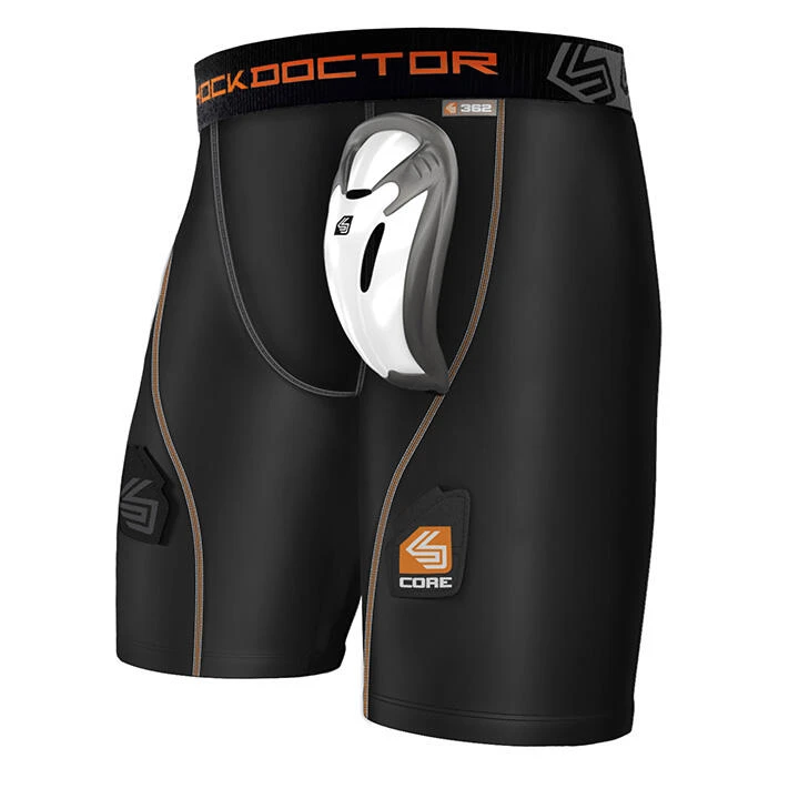 Shock Doctor Core Compression Youth Hockey Shorts With Bio-Flex Cup