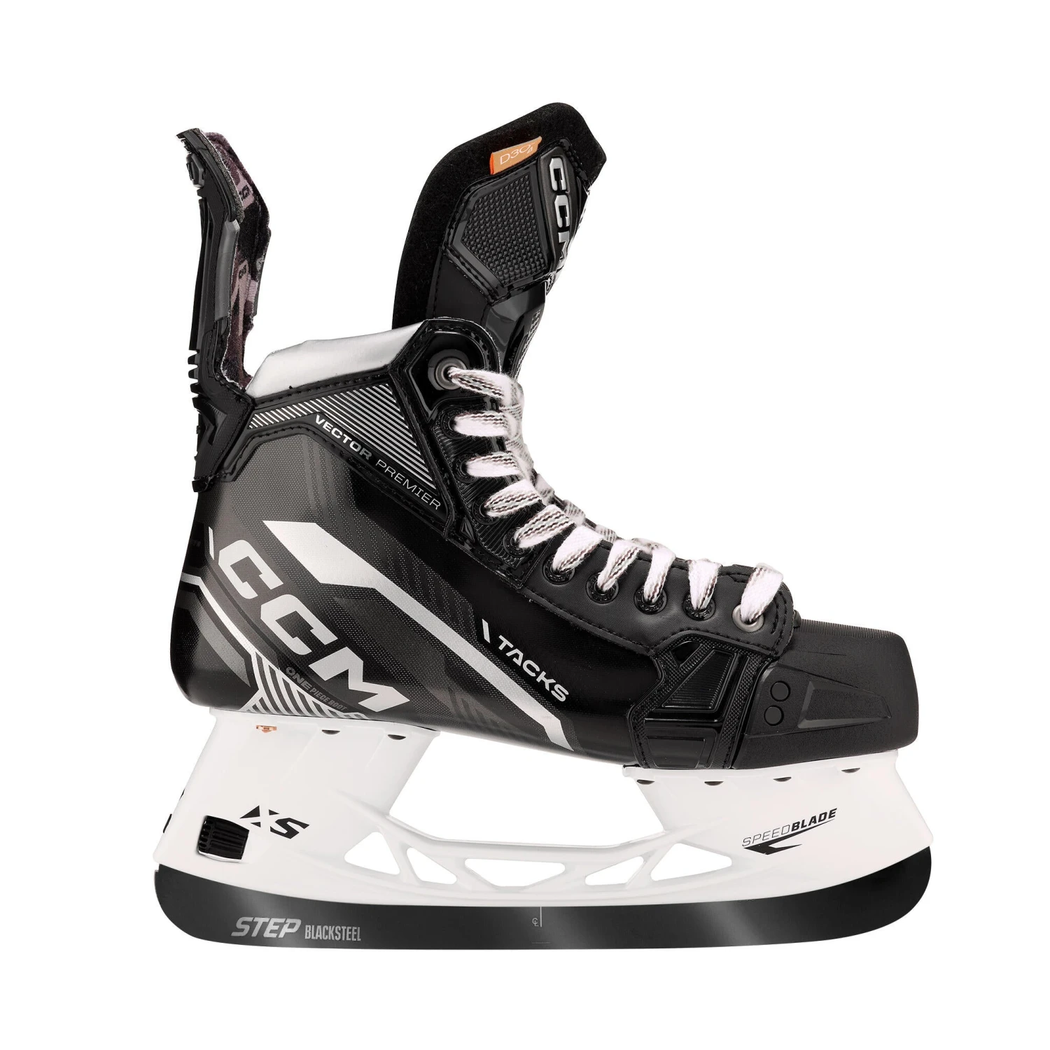CCM Tacks Vector Premier Senior Hockey Skates (2022) With STEP Blacksteel XS - Source Exclusive