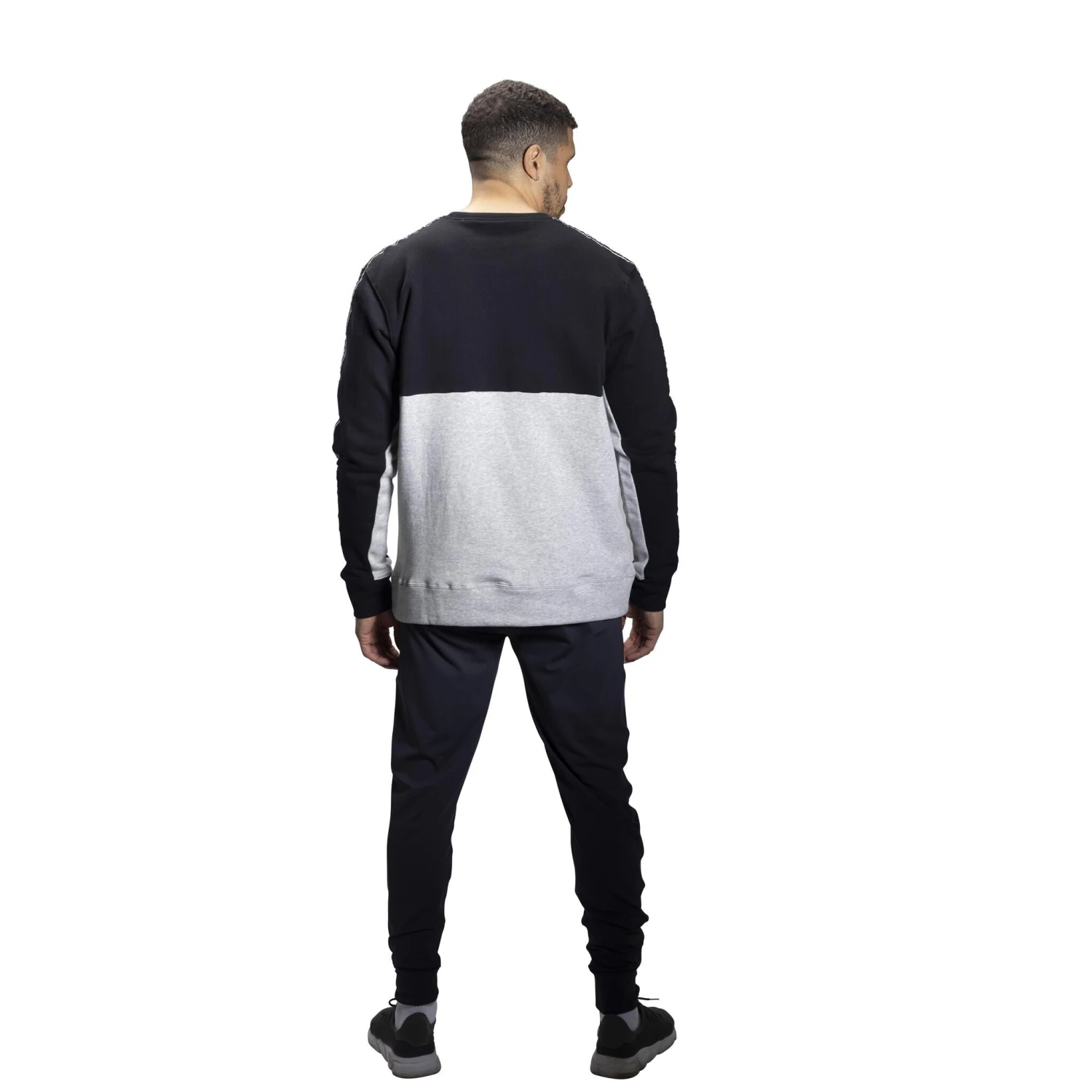 Bauer S22 Overbranded Men's Crewneck Sweatshirt - Black/Grey - Image 2