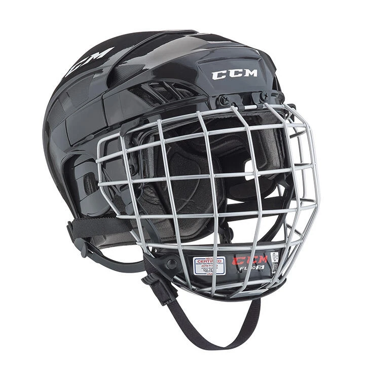CCM Fitlite FL40 Junior Hockey Helmet Combo - Image 2