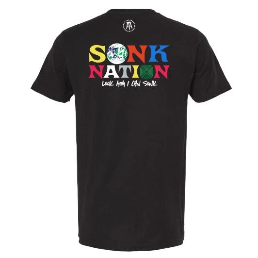 Spittin' Chiclets Sonk Nation Pocket Unisex Tee - Black - Image 2