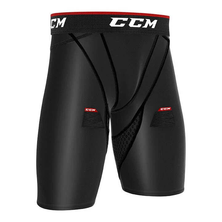 CCM Junior Compression Hockey Short With Jock/Tabs