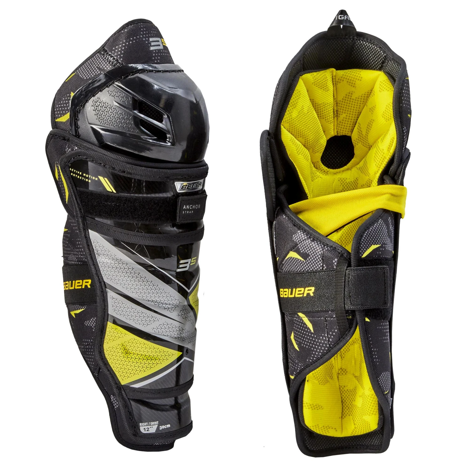Bauer Supreme 3S Junior Hockey Shin Guards (2021) - Image 2